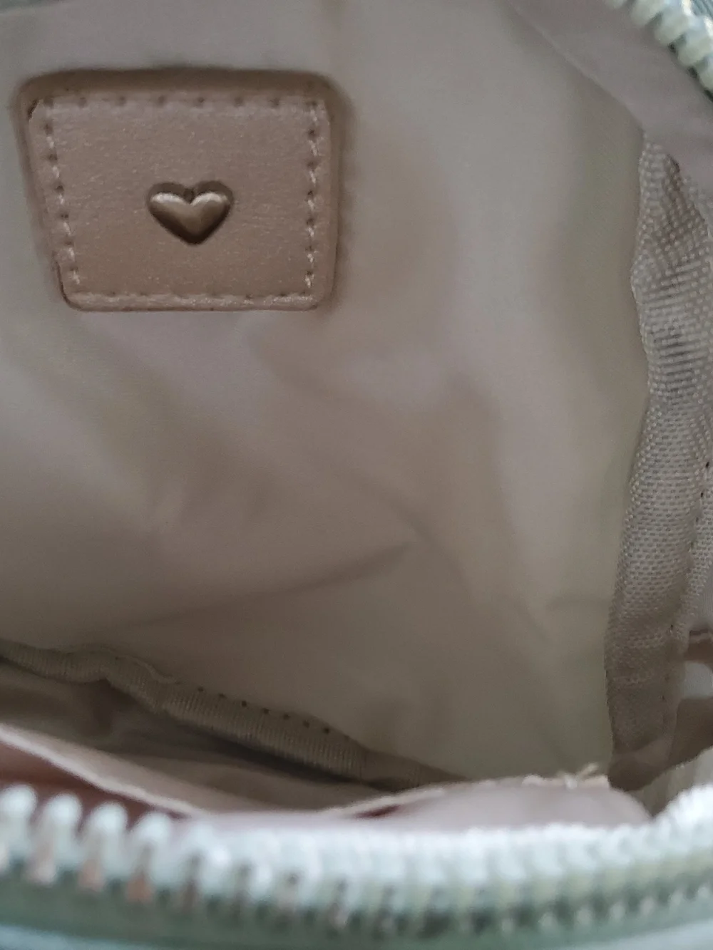 Mint Green Chest Crossbody Backpack Heart Love By CHARO Mini Backpack
